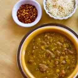 Spicy Yellow Split Pea Soup