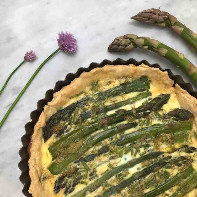 Asparagus Quiche with Fresh Herbs