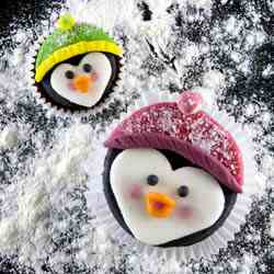 Penguin Family Cupcakes