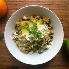 Quinoa salad with vegetables