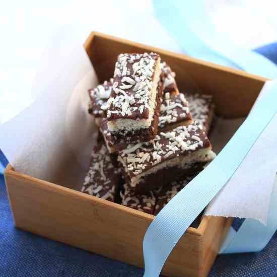 Coconut Chocolate Brownie Bars