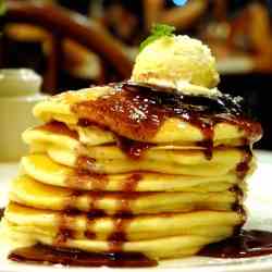 Blueberry and Cream Cheese Pancakes