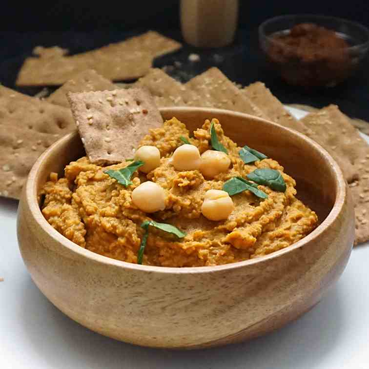 Coconut lemongrass curry hummus