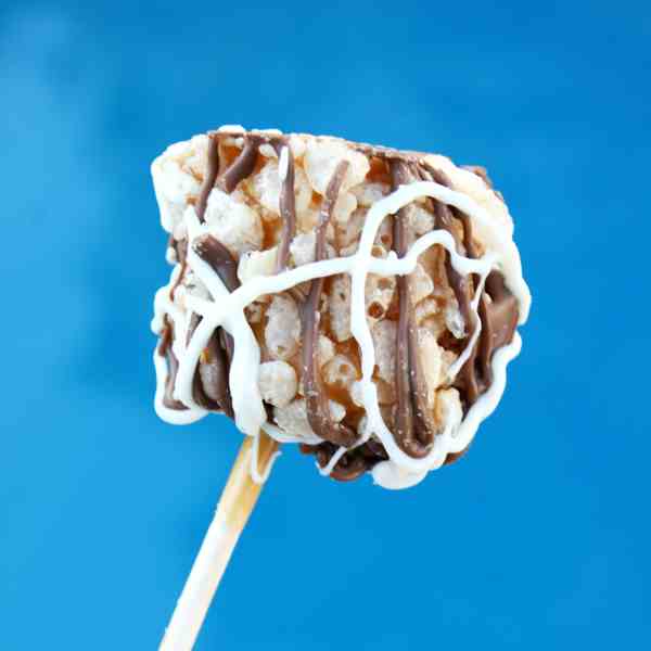Caramel Marshmallow Rice Krispie Pops