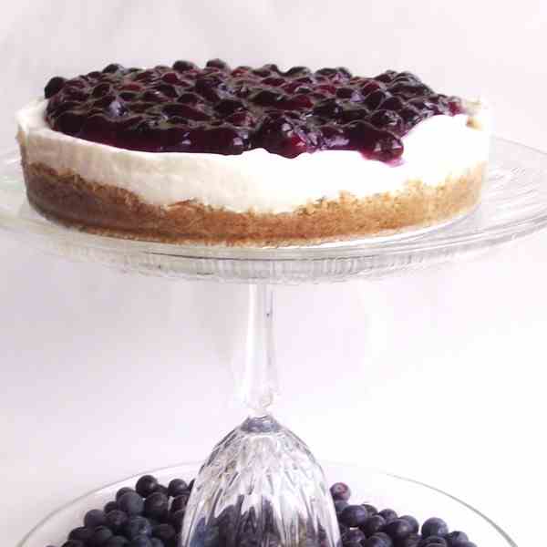 No Bake Blueberry Cheesecake