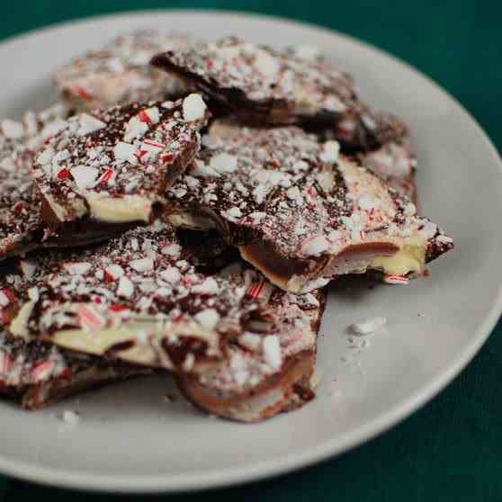 Swirled Peppermint Bark