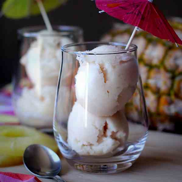 Pineapple and Guava Sorbet