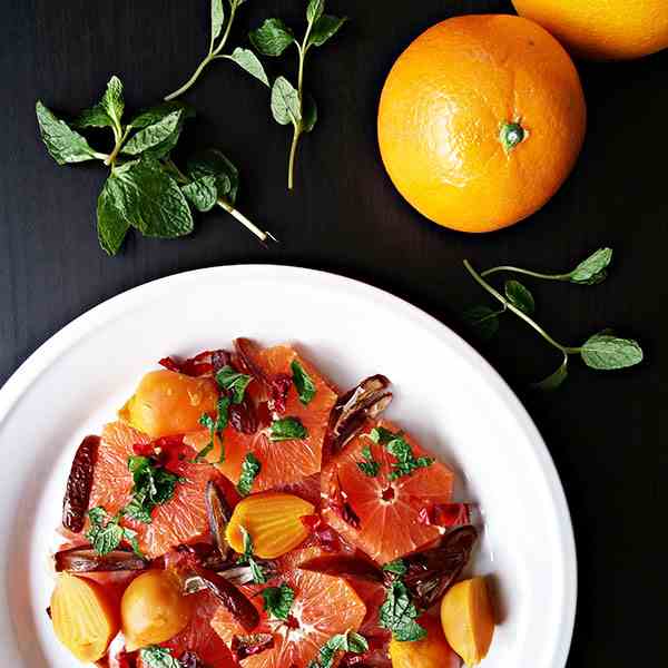 Citrus and beets salad