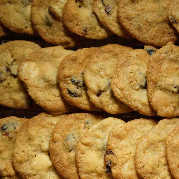 Dried Cranberry, White Chocolate Cookies