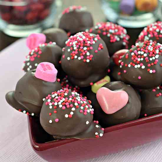 Chocolate Covered Cherry Truffles