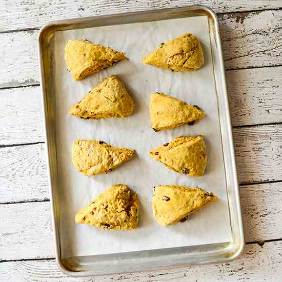 Pumpkin Cranberry Scones