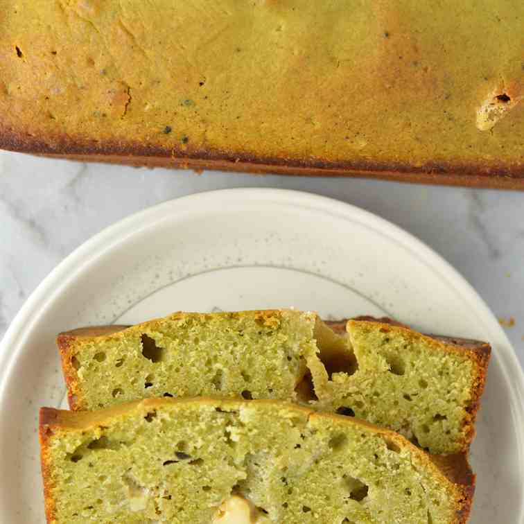 White Chocolate Matcha Bread