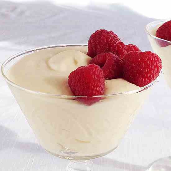 White Chocolate Mousse with Frangelico