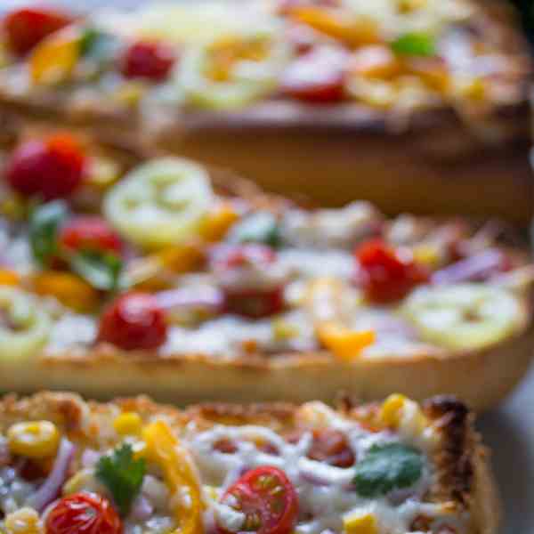 santa fe french bread pizzas