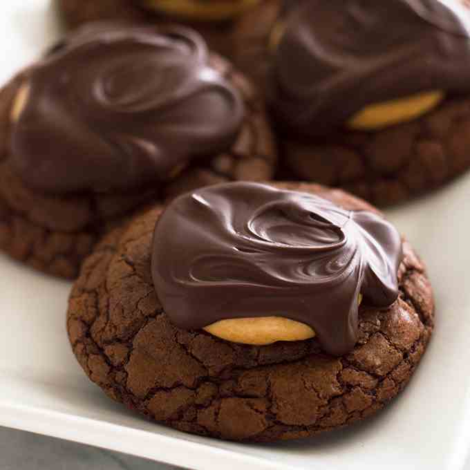 Buckeye Brownie Cookies