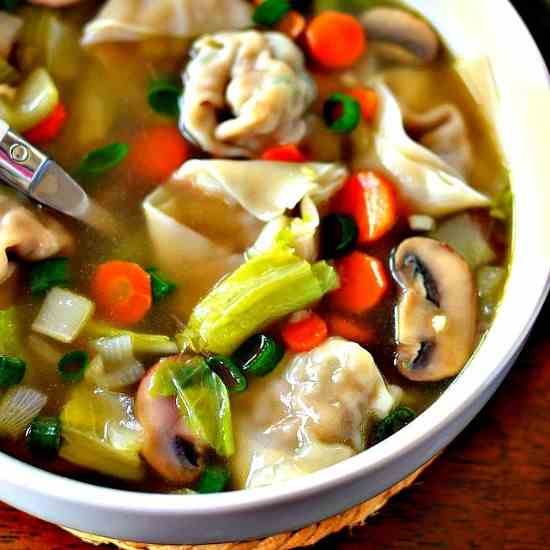 Pork Stuffed Wonton Soup