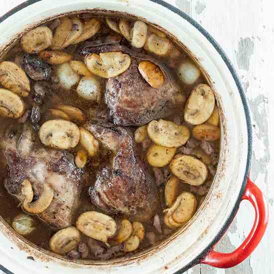 Classic coq au vin