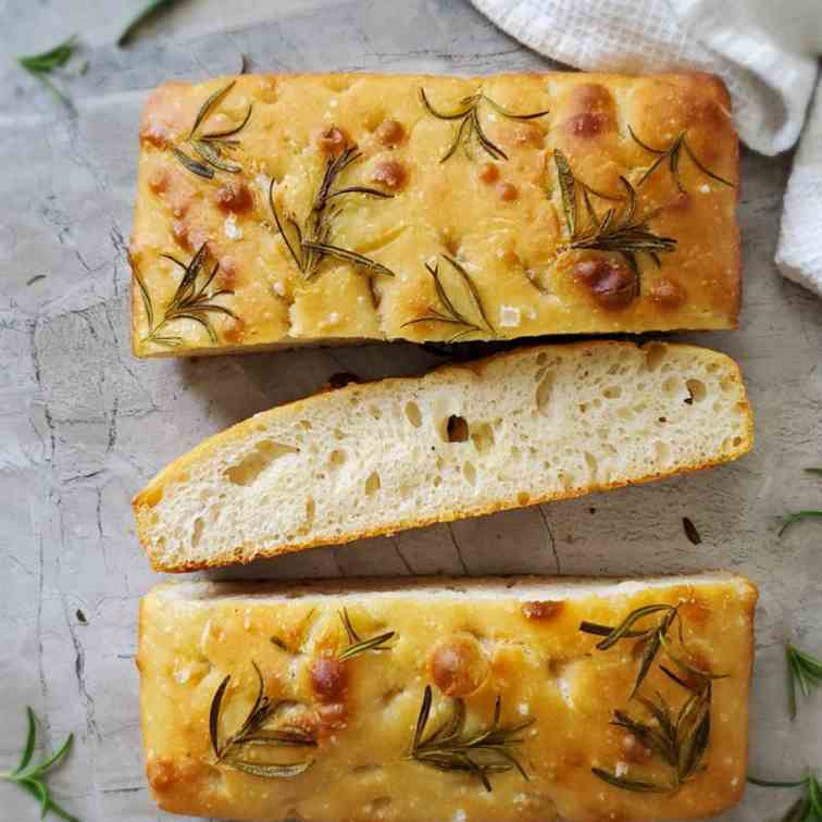 Sourdough Focaccia with rosemary