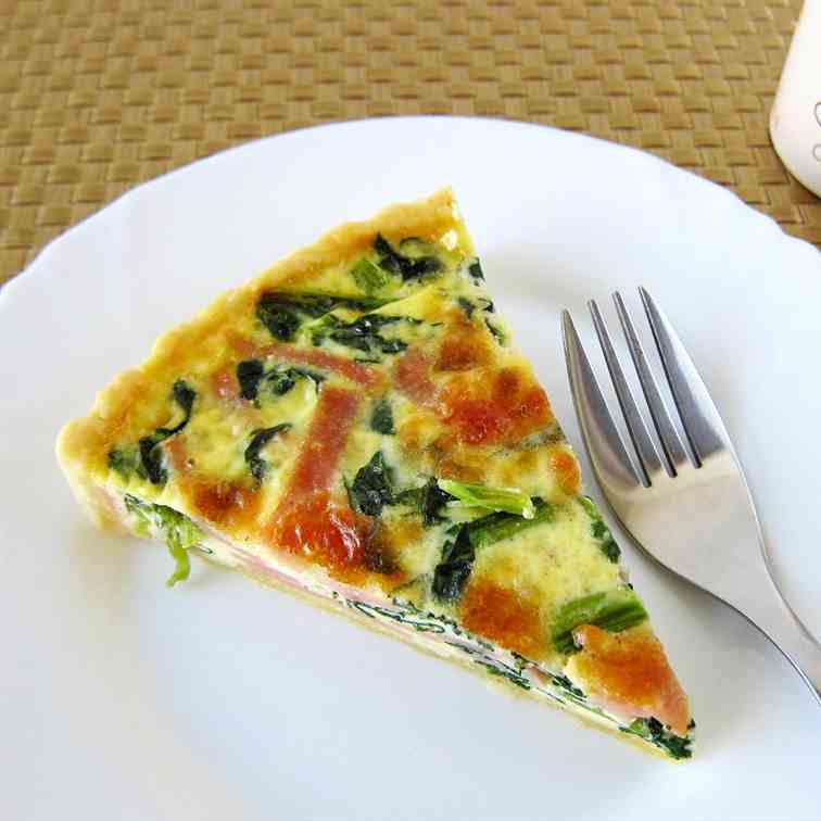 Ham & Spinach Quiche