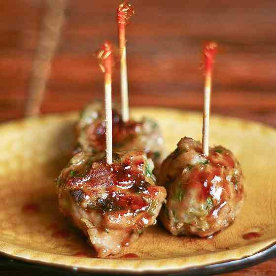 Sticky Asian Meatballs