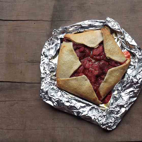 Strawberry galette