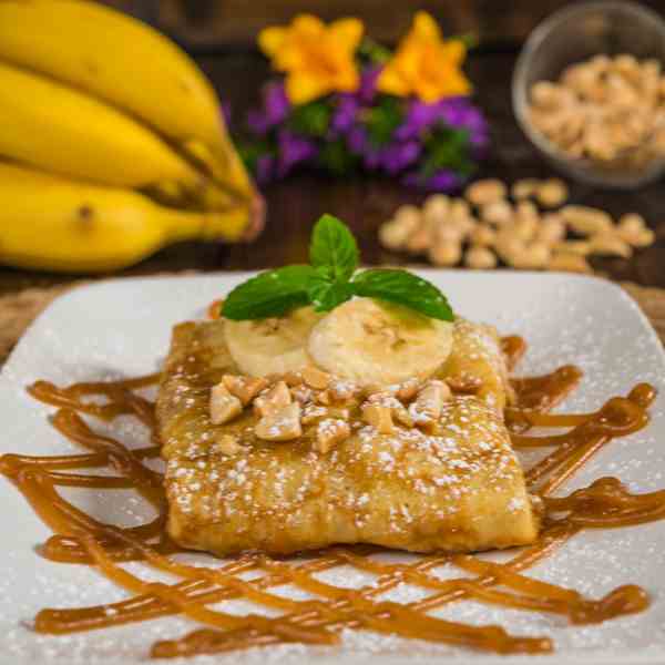 Caramelized Banana Crepes