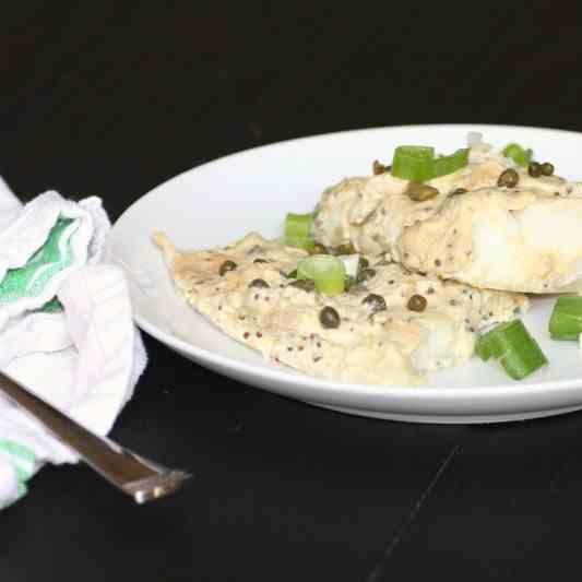 Creamy Mustard Roasted Fish