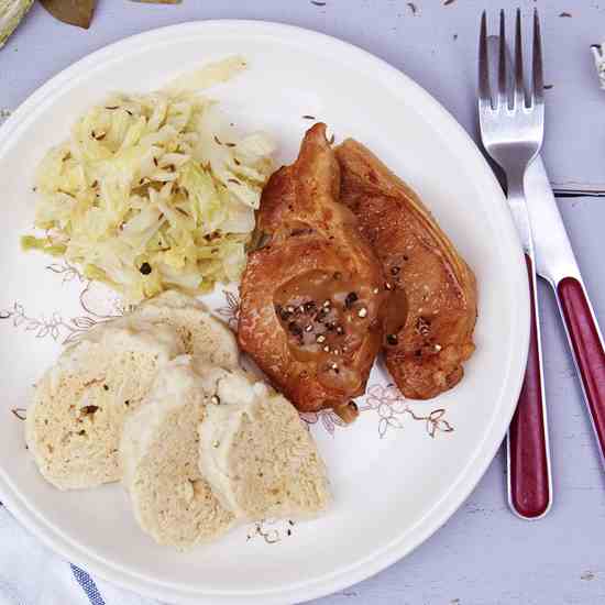 Dumplings with pork and cabbage