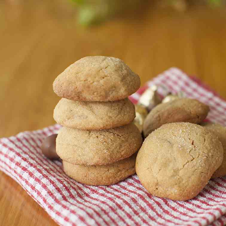 Peanut butter cookies with chocolate 