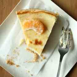 Baked citrus cheesecake