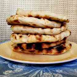 Grilled pita bread