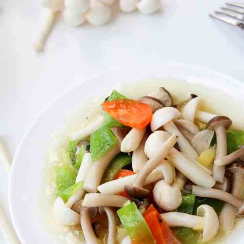 Stir-fry mushrooms