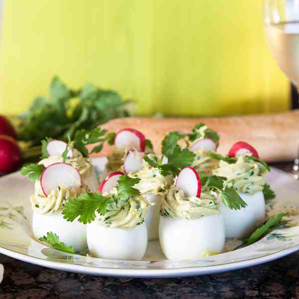 Deviled Eggs with Creamy Avocado