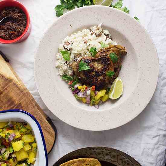 Jerk Chicken with Mango Salsa