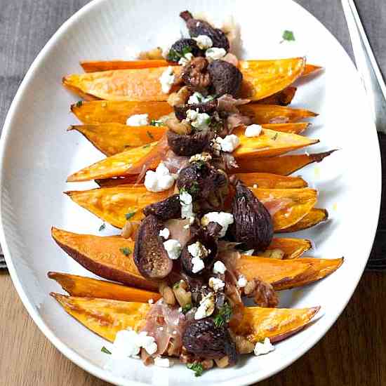 Roasted Sweet Potatoes & Dried Figs