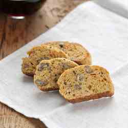 Cheddar Pecan Cocktail Biscotti