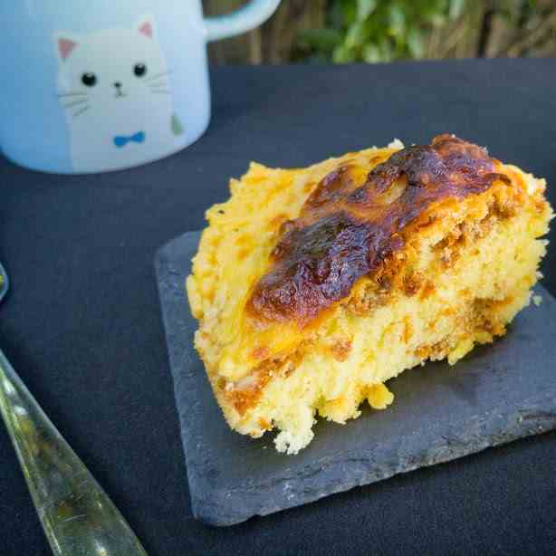 Grilled Cheese Pork Floss Sponge Cake