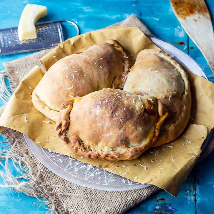 Roasted Vegetable Calzone with Artichokes