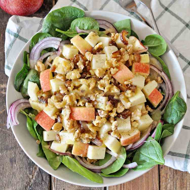 Winter Spinach Salad 