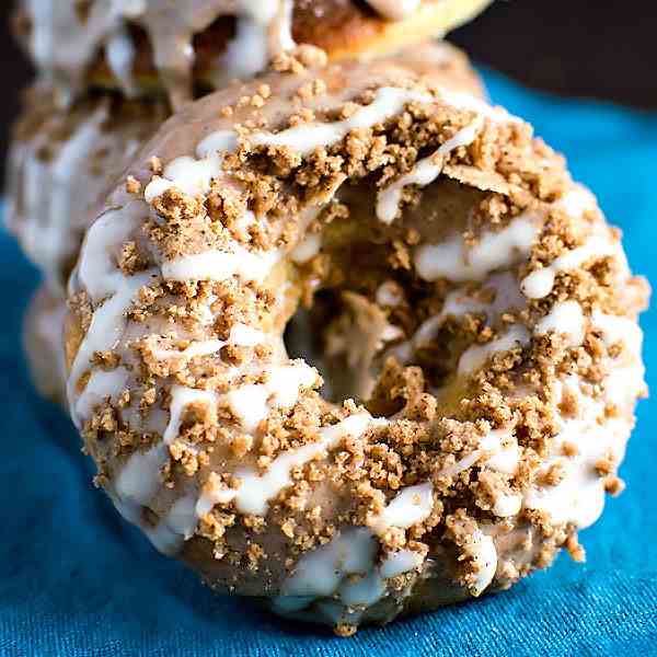 Cinnamon Bun Style Baked Donuts