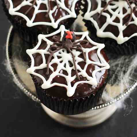 Black Widow Chocolate Rum Cupcakes