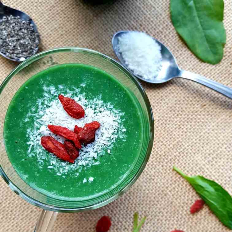 Banana spinach smoothie