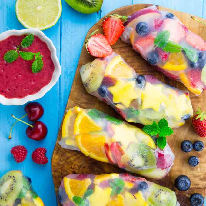 Fruit Spring Rolls