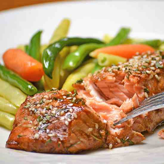 Roasted Teriyaki Salmon