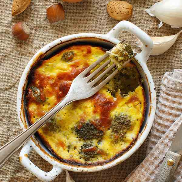 Broccoli with greek yogurt casserole