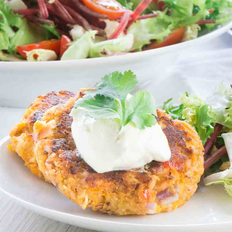 Salmon and Sweet Potato Fishcakes