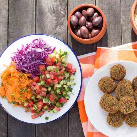 Easy falafels