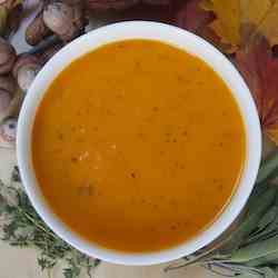 Butternut squash soup with sage