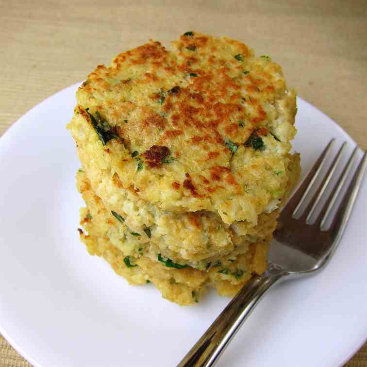 Herbed Cauliflower Pancakes