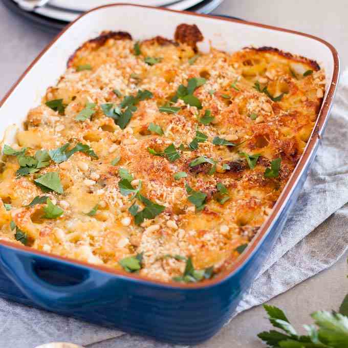 Leftover Turkey Pasta Bake